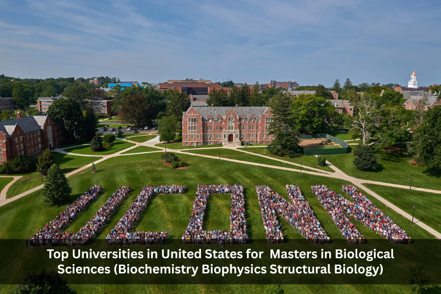 Top Universities in United States for Masters in Biological Sciences (Biochemistry Biophysics Structural Biology)